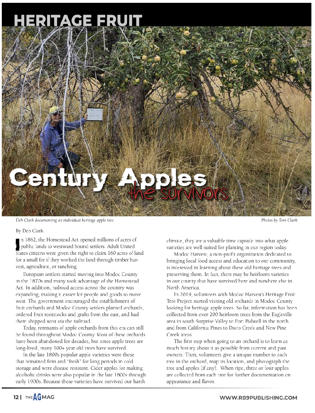 Heritage Fruit Tree Project Modoc Harvest